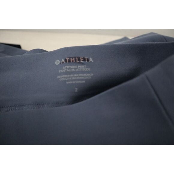 Athleta 988416-06 Women's Sz 2 Granite Blue Attitude Mid-Rise Joggers - Picture 4 of 12